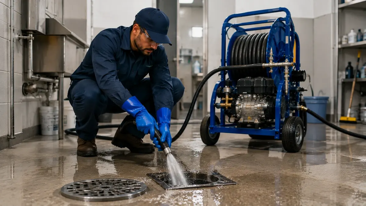 Floor Drain Hydro Jet Cleaning in Stevenson Ranch