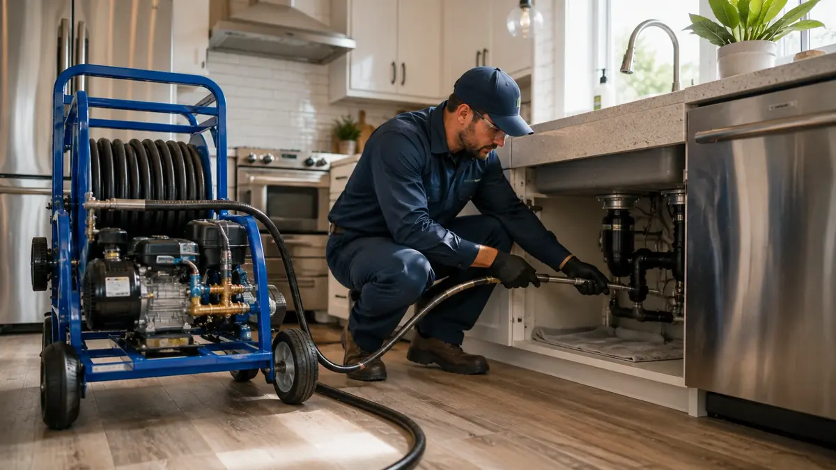 Kitchen Drain Hydro Jetting in Stevenson Ranch