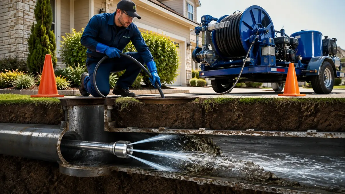 Main Sewer Line Hydro Jet Cleaning in Stevenson Ranch