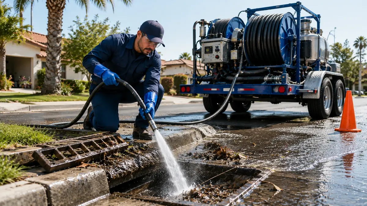 Storm Drain Hydro Jet Cleaning in Stevenson Ranch
