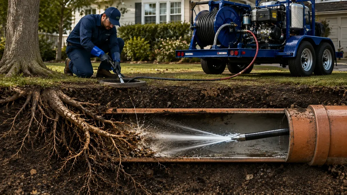 Tree Root Removal with Hydro Jetting in Stevenson Ranch